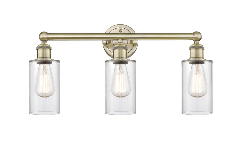 Innovations 616-3W-AB-G802 Three Light Bath Vanity, Antique Brass