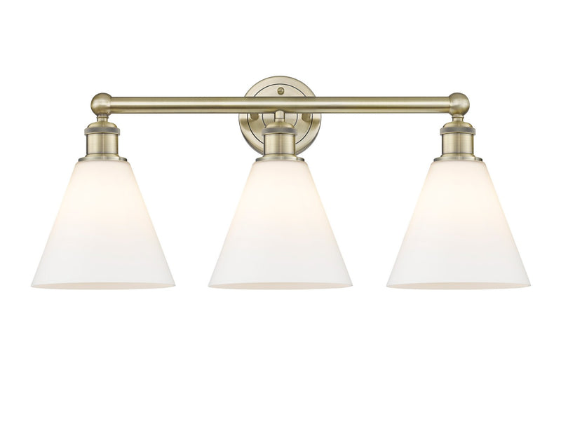 Innovations 616-3W-AB-GBC-81 Three Light Bath Vanity, Antique Brass