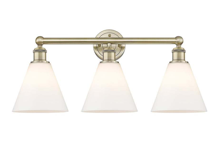 Innovations 616-3W-AB-GBC-81 Three Light Bath Vanity, Antique Brass