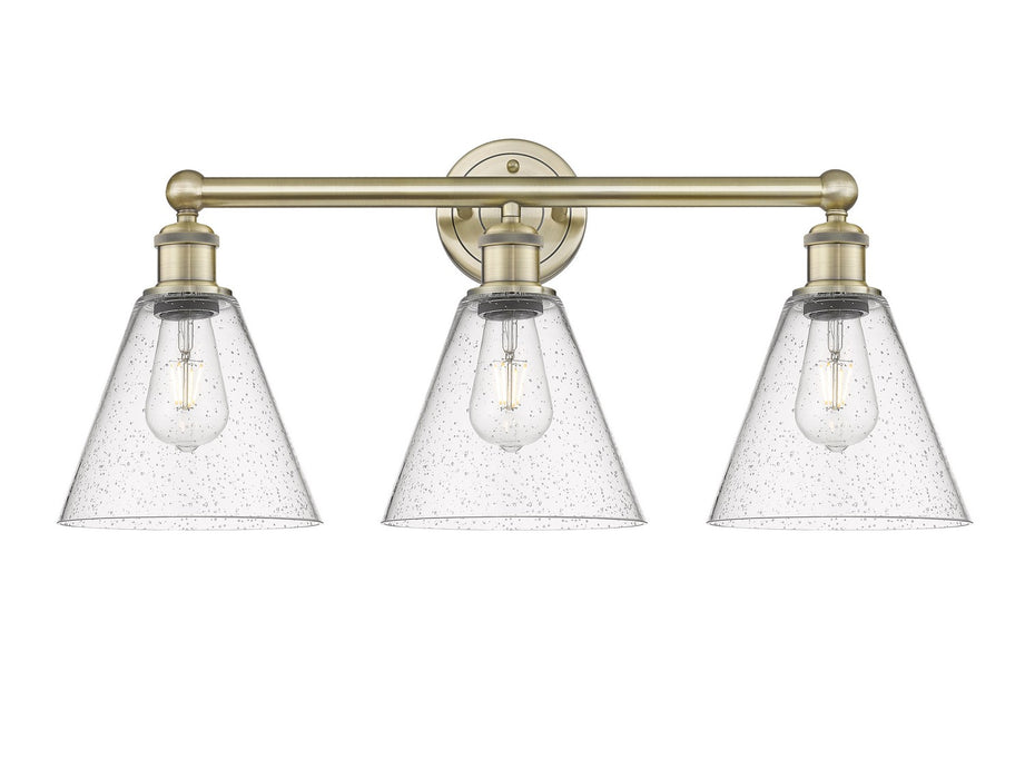 Innovations 616-3W-AB-GBC-84 Three Light Bath Vanity, Antique Brass