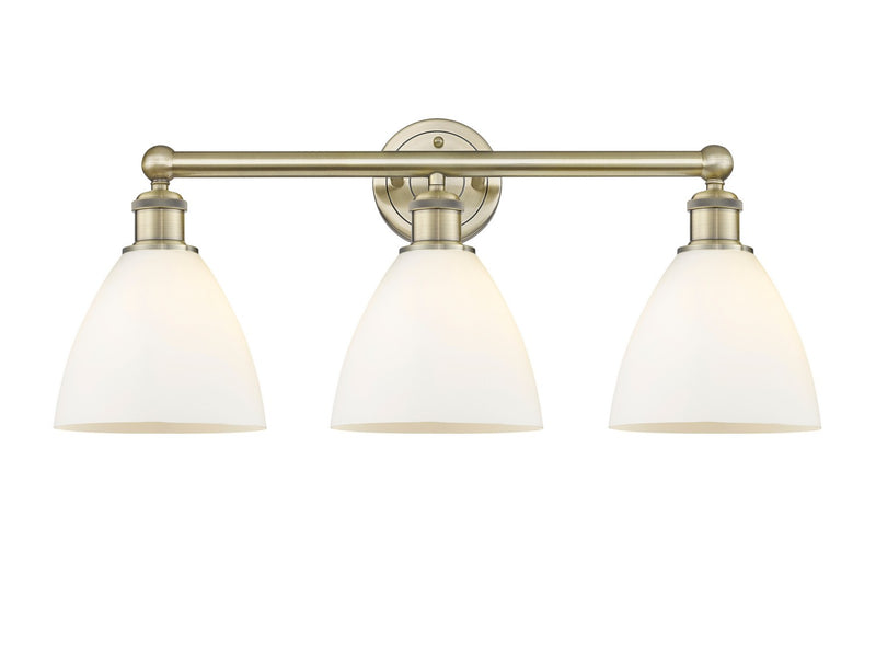 Innovations 616-3W-AB-GBD-751 Three Light Bath Vanity, Antique Brass