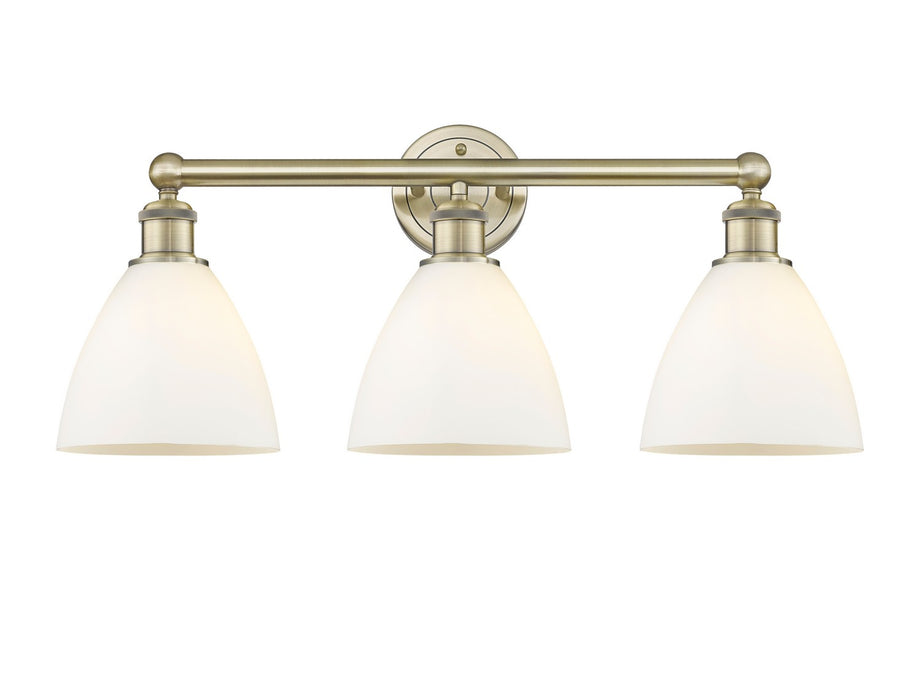 Innovations 616-3W-AB-GBD-751 Three Light Bath Vanity, Antique Brass