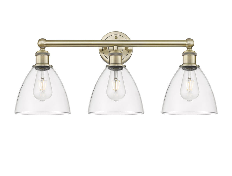 Innovations 616-3W-AB-GBD-752 Three Light Bath Vanity, Antique Brass