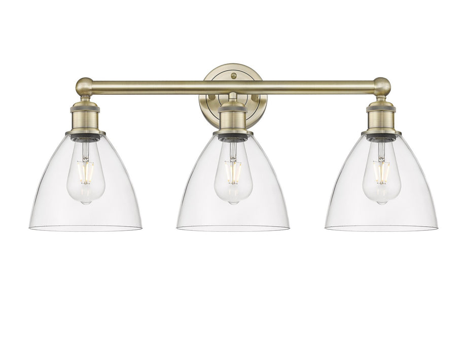 Innovations 616-3W-AB-GBD-752 Three Light Bath Vanity, Antique Brass