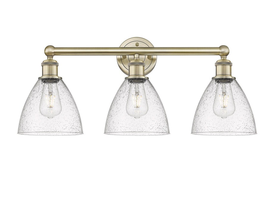 Innovations 616-3W-AB-GBD-754 Three Light Bath Vanity, Antique Brass