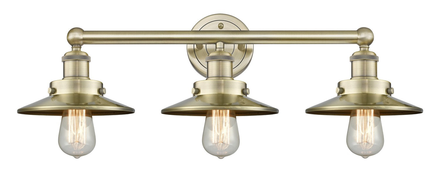 Innovations 616-3W-AB-M4-AB Three Light Bath Vanity, Antique Brass