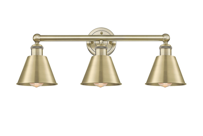 Innovations 616-3W-AB-M8-AB Three Light Bath Vanity, Antique Brass