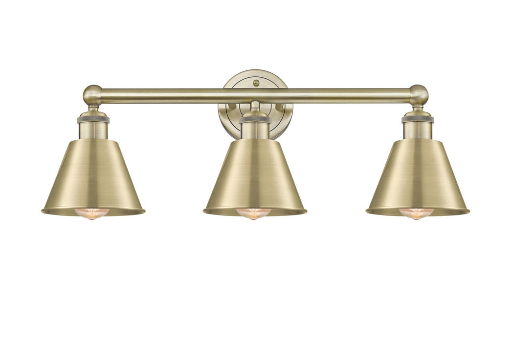 Innovations 616-3W-AB-M8-AB Three Light Bath Vanity, Antique Brass