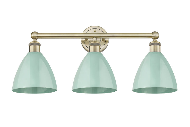 Innovations 616-3W-AB-MBD-75-SF Three Light Bath Vanity, Antique Brass