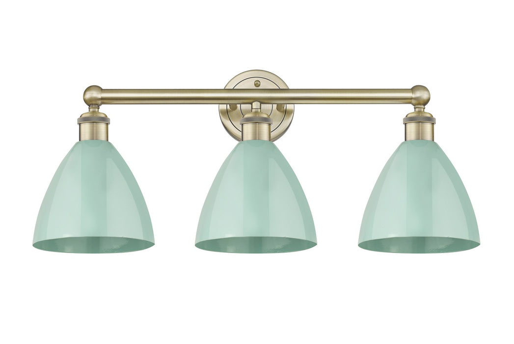Innovations 616-3W-AB-MBD-75-SF Three Light Bath Vanity, Antique Brass