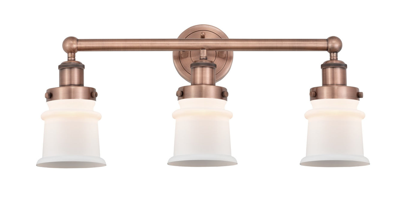 Innovations 616-3W-AC-G181S Three Light Bath Vanity, Antique Copper
