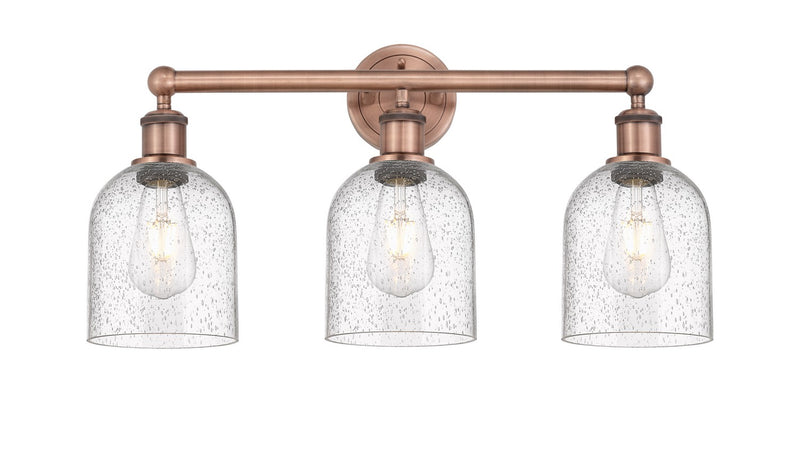 Innovations 616-3W-AC-G558-6SDY Three Light Bath Vanity, Antique Copper