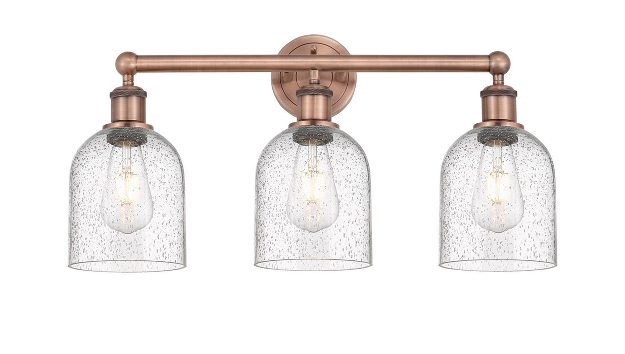 Innovations 616-3W-AC-G558-6SDY Three Light Bath Vanity, Antique Copper