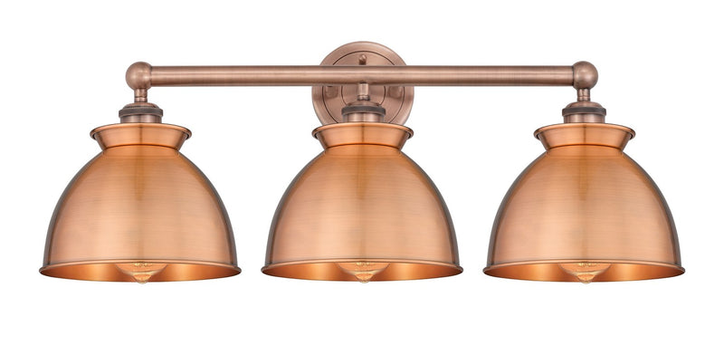 Innovations 616-3W-AC-M14-AC Three Light Bath Vanity, Antique Copper