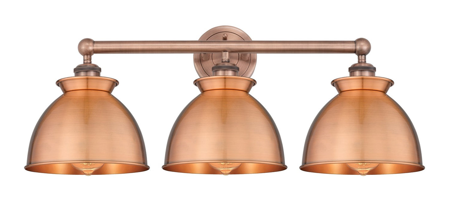 Innovations 616-3W-AC-M14-AC Three Light Bath Vanity, Antique Copper