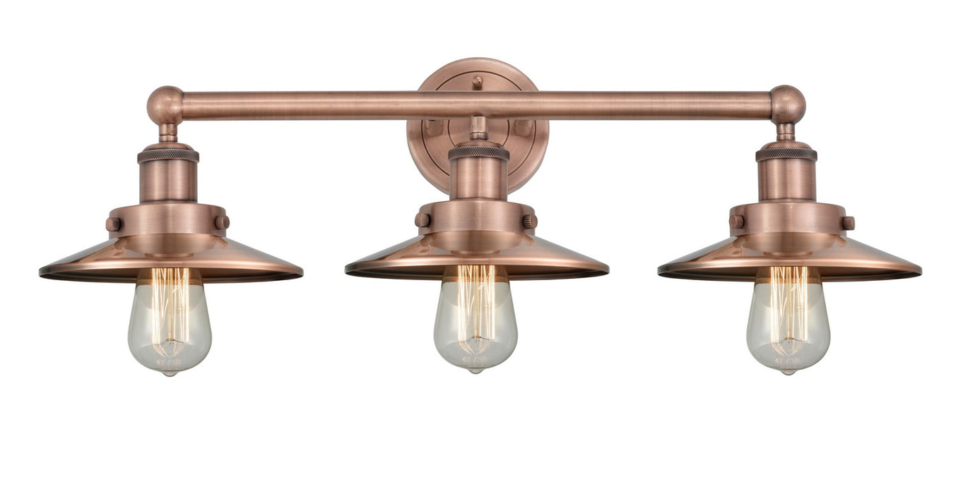 Innovations 616-3W-AC-M3-AC Three Light Bath Vanity, Antique Copper