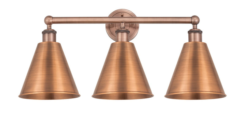 Innovations 616-3W-AC-MBC-8-AC Three Light Bath Vanity, Antique Copper