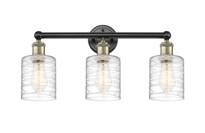 Innovations 616-3W-BAB-G1113 Three Light Bath Vanity, Black Antique Brass