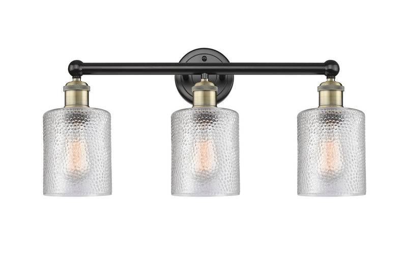 Innovations 616-3W-BAB-G112 Three Light Bath Vanity, Black Antique Brass