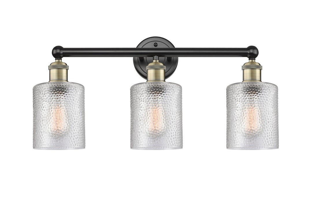 Innovations 616-3W-BAB-G112 Three Light Bath Vanity, Black Antique Brass