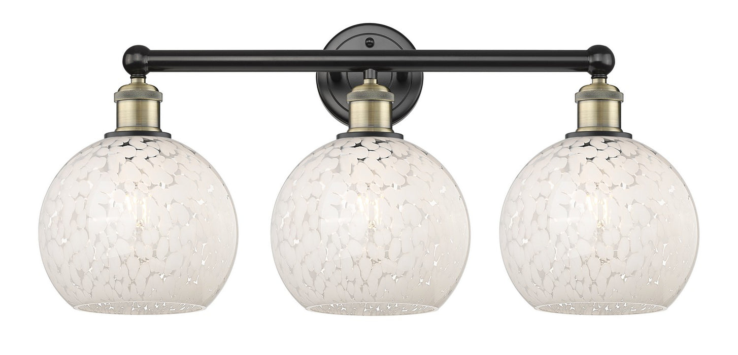 Innovations 616-3W-BAB-G1216-8WM LED Bath Vanity, Black Antique Brass