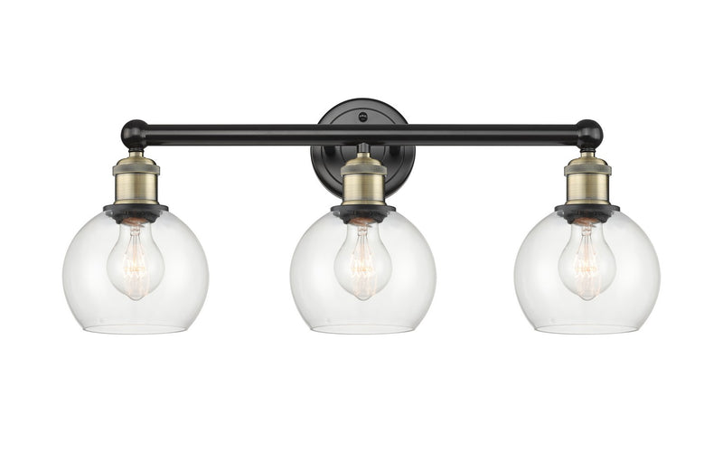 Innovations 616-3W-BAB-G122-6 Three Light Bath Vanity, Black Antique Brass