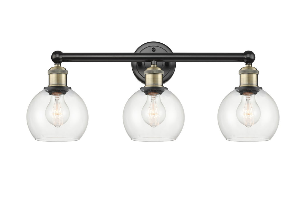 Innovations 616-3W-BAB-G122-6 Three Light Bath Vanity, Black Antique Brass