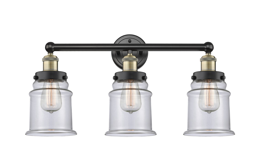 Innovations 616-3W-BAB-G182 Three Light Bath Vanity, Black Antique Brass