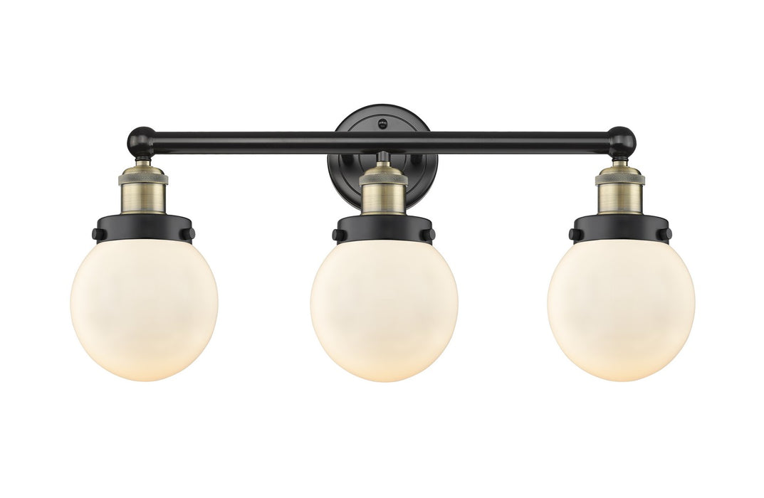 Innovations 616-3W-BAB-G201-6 Three Light Bath Vanity, Black Antique Brass