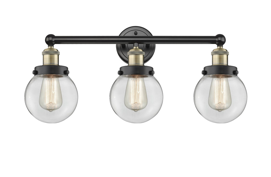 Innovations 616-3W-BAB-G202-6 Three Light Bath Vanity, Black Antique Brass