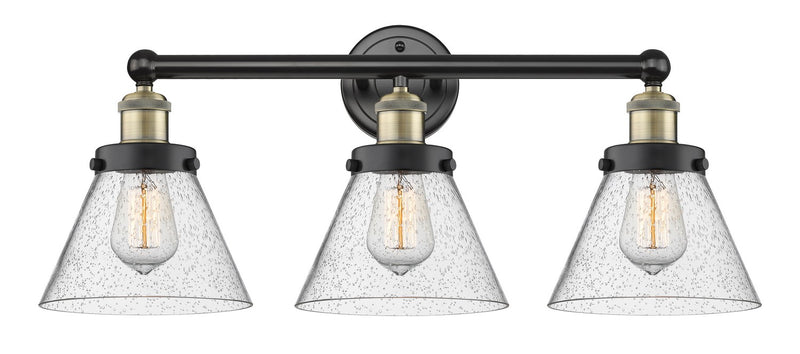 Innovations 616-3W-BAB-G44 Three Light Bath Vanity, Black Antique Brass