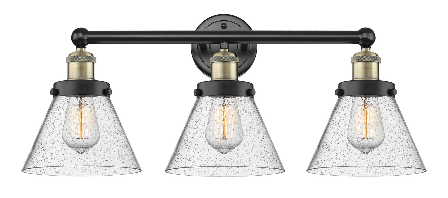 Innovations 616-3W-BAB-G44 Three Light Bath Vanity, Black Antique Brass
