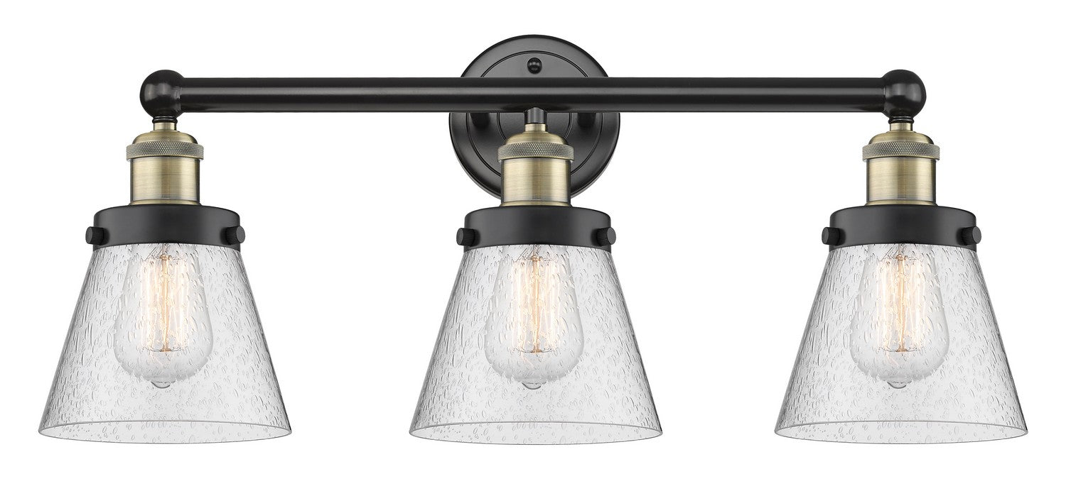 Innovations 616-3W-BAB-G64 Three Light Bath Vanity, Black Antique Brass
