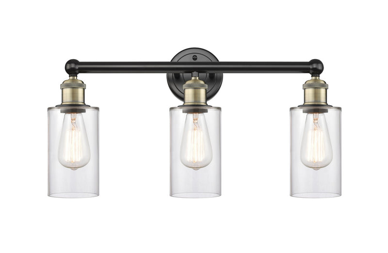 Innovations 616-3W-BAB-G802 Three Light Bath Vanity, Black Antique Brass