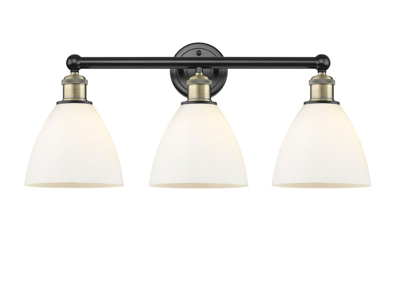 Innovations 616-3W-BAB-GBD-751 Three Light Bath Vanity, Black Antique Brass
