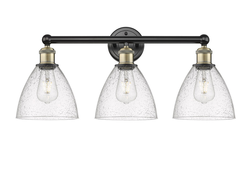 Innovations 616-3W-BAB-GBD-754 Three Light Bath Vanity, Black Antique Brass
