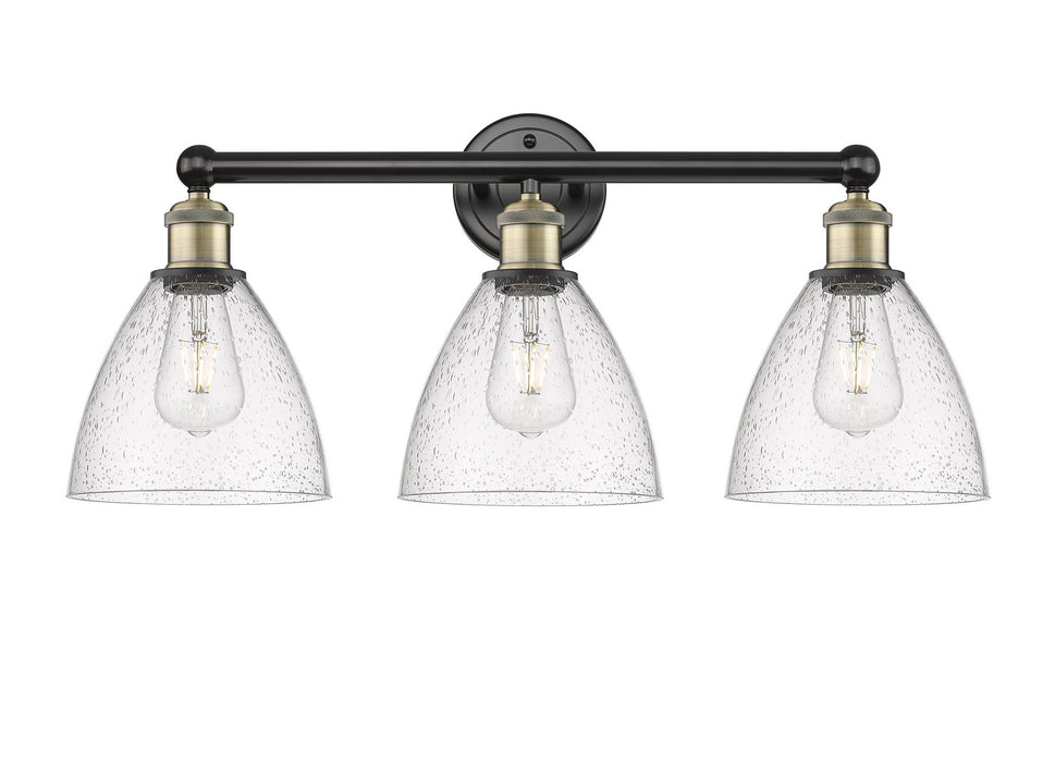 Innovations 616-3W-BAB-GBD-754 Three Light Bath Vanity, Black Antique Brass