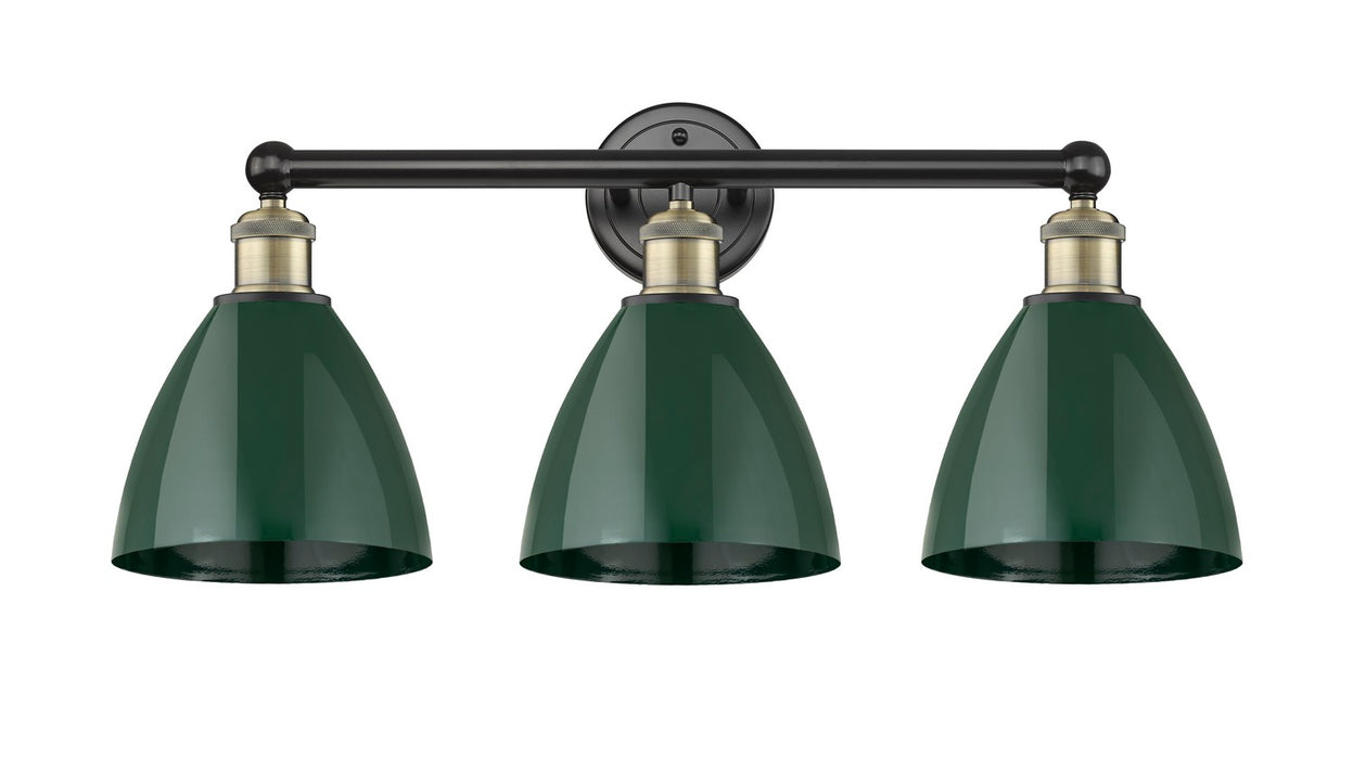 Innovations 616-3W-BAB-MBD-75-GR Three Light Bath Vanity, Black Antique Brass