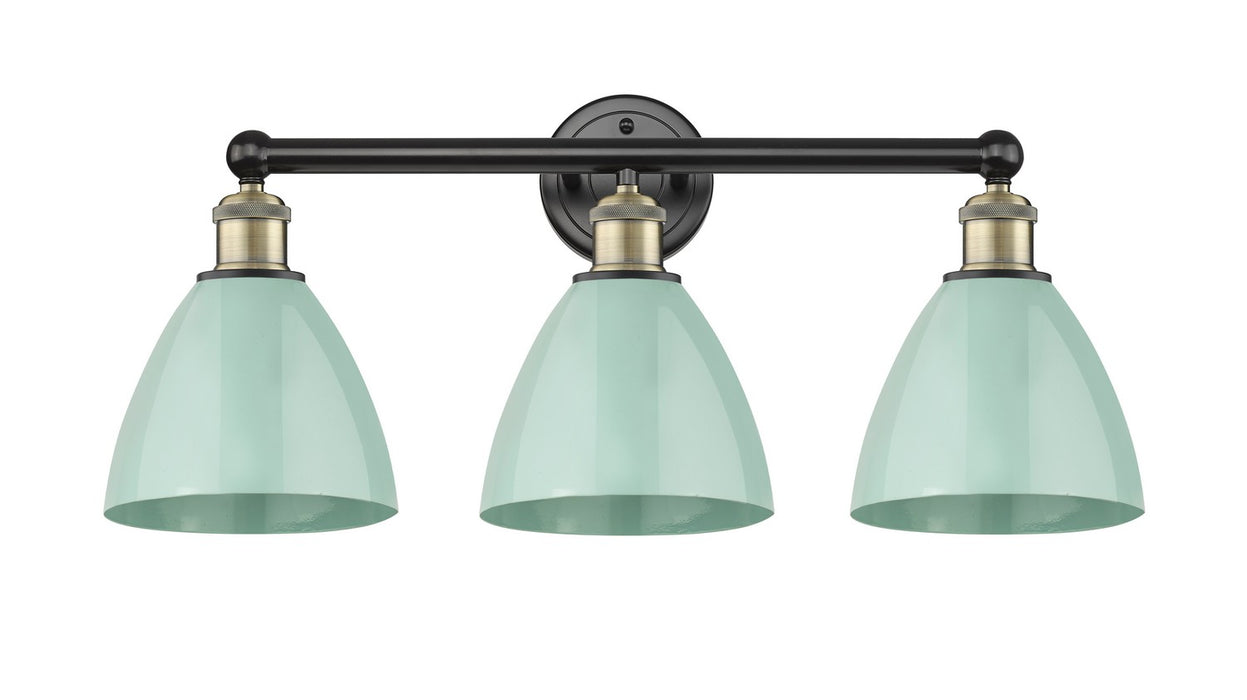 Innovations 616-3W-BAB-MBD-75-SF Three Light Bath Vanity, Black Antique Brass