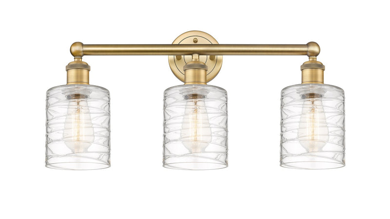 Innovations 616-3W-BB-G1113 Three Light Bath Vanity, Brushed Brass