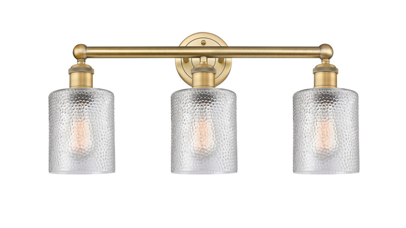 Innovations 616-3W-BB-G112 Three Light Bath Vanity, Brushed Brass