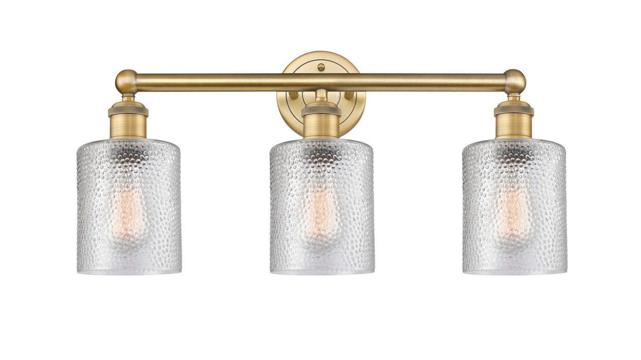 Innovations 616-3W-BB-G112 Three Light Bath Vanity, Brushed Brass
