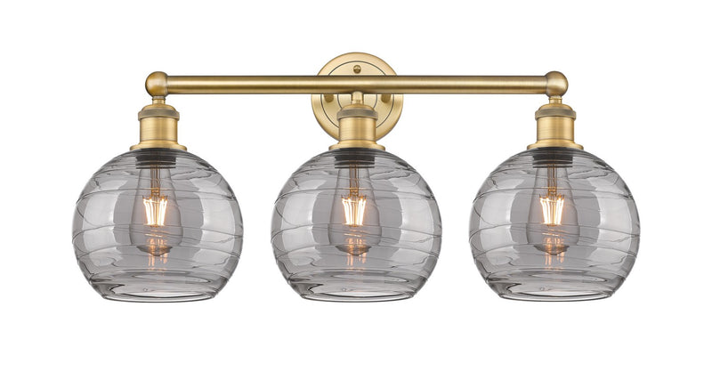 Innovations 616-3W-BB-G1213-8SM Three Light Bath Vanity, Brushed Brass