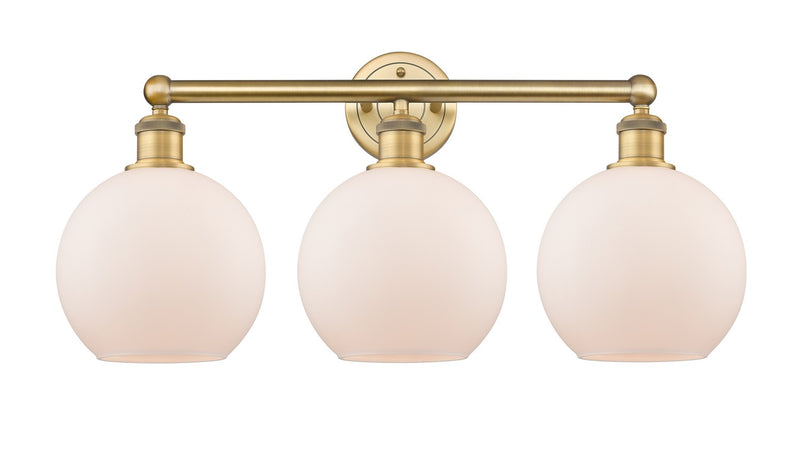 Innovations 616-3W-BB-G121-8 Three Light Bath Vanity, Brushed Brass