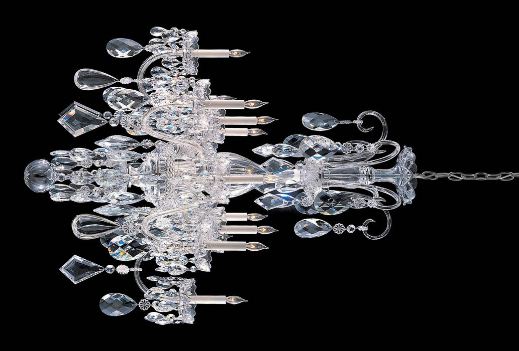Crystorama 1045-CH-CL-MWP 12 Light Chandelier, Polished Chrome