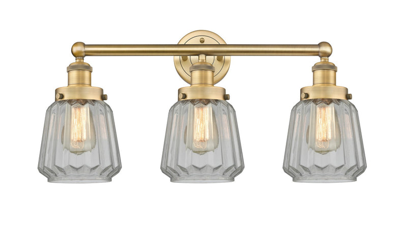 Innovations 616-3W-BB-G142 Three Light Bath Vanity, Brushed Brass