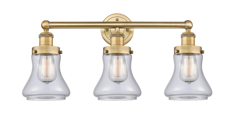 Innovations 616-3W-BB-G192 Three Light Bath Vanity, Brushed Brass