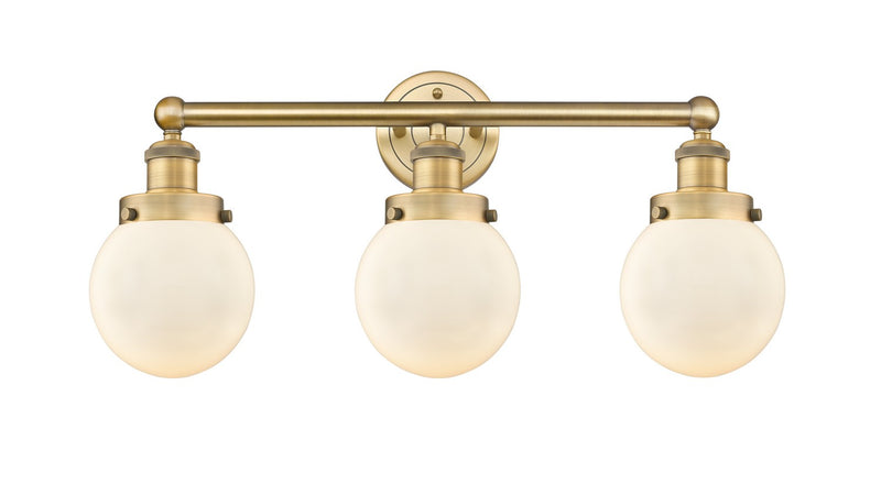 Innovations 616-3W-BB-G201-6 Three Light Bath Vanity, Brushed Brass