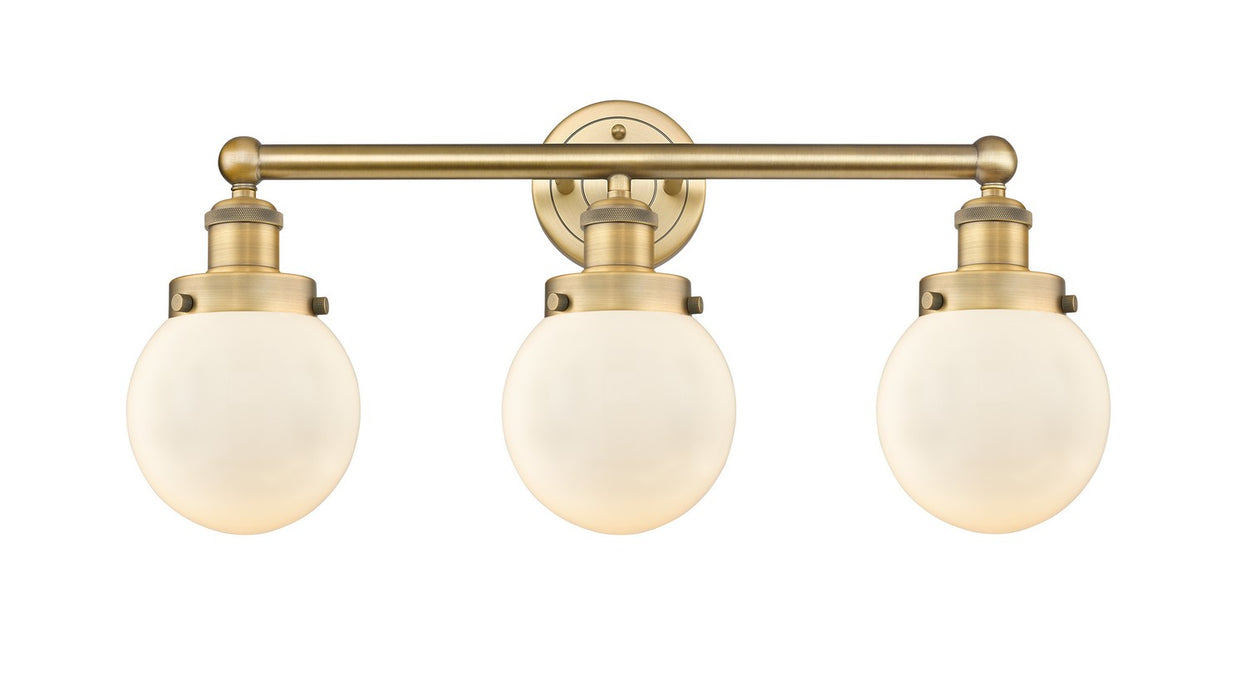 Innovations 616-3W-BB-G201-6 Three Light Bath Vanity, Brushed Brass