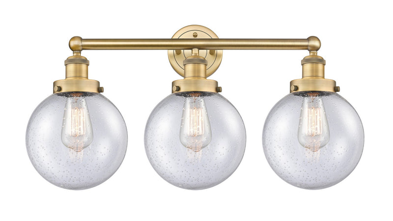 Innovations 616-3W-BB-G204-8 Three Light Bath Vanity, Brushed Brass